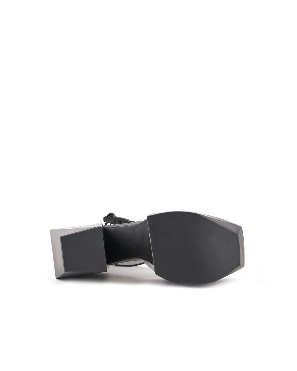 United Nude Gray Metallic Mary Jane Heels