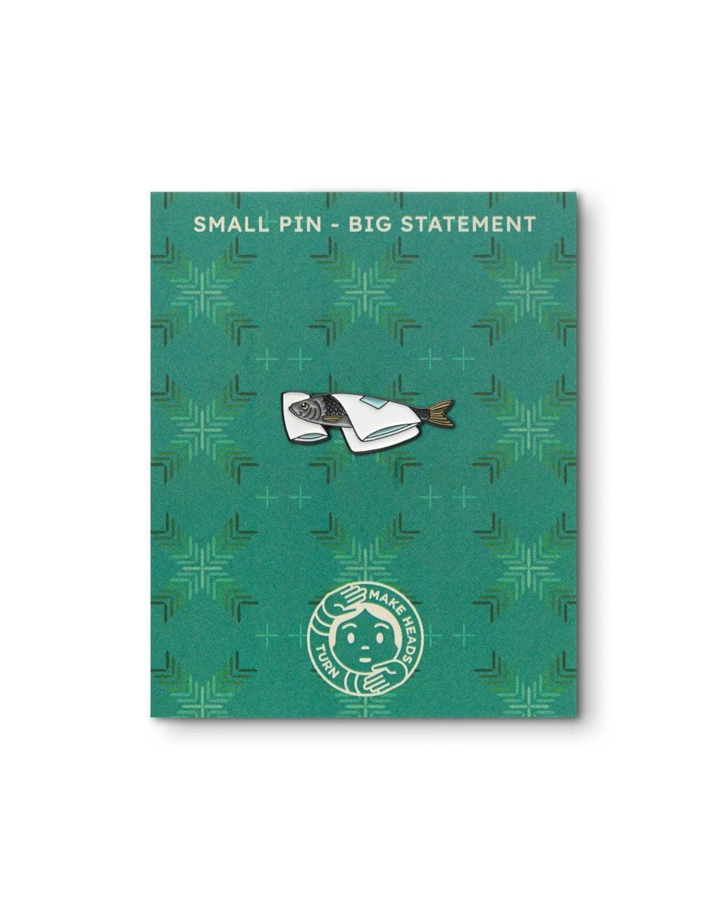 Make Heads Turn Multicolor Enamel Pin Herring Under A Blanket