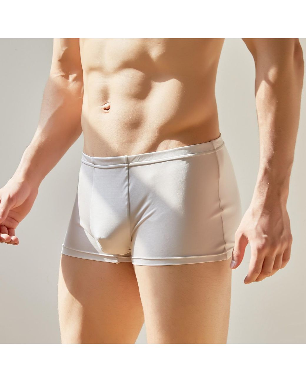 Soft Strokes Silk Gray Set Of Two Knitted Silk Trunks for men