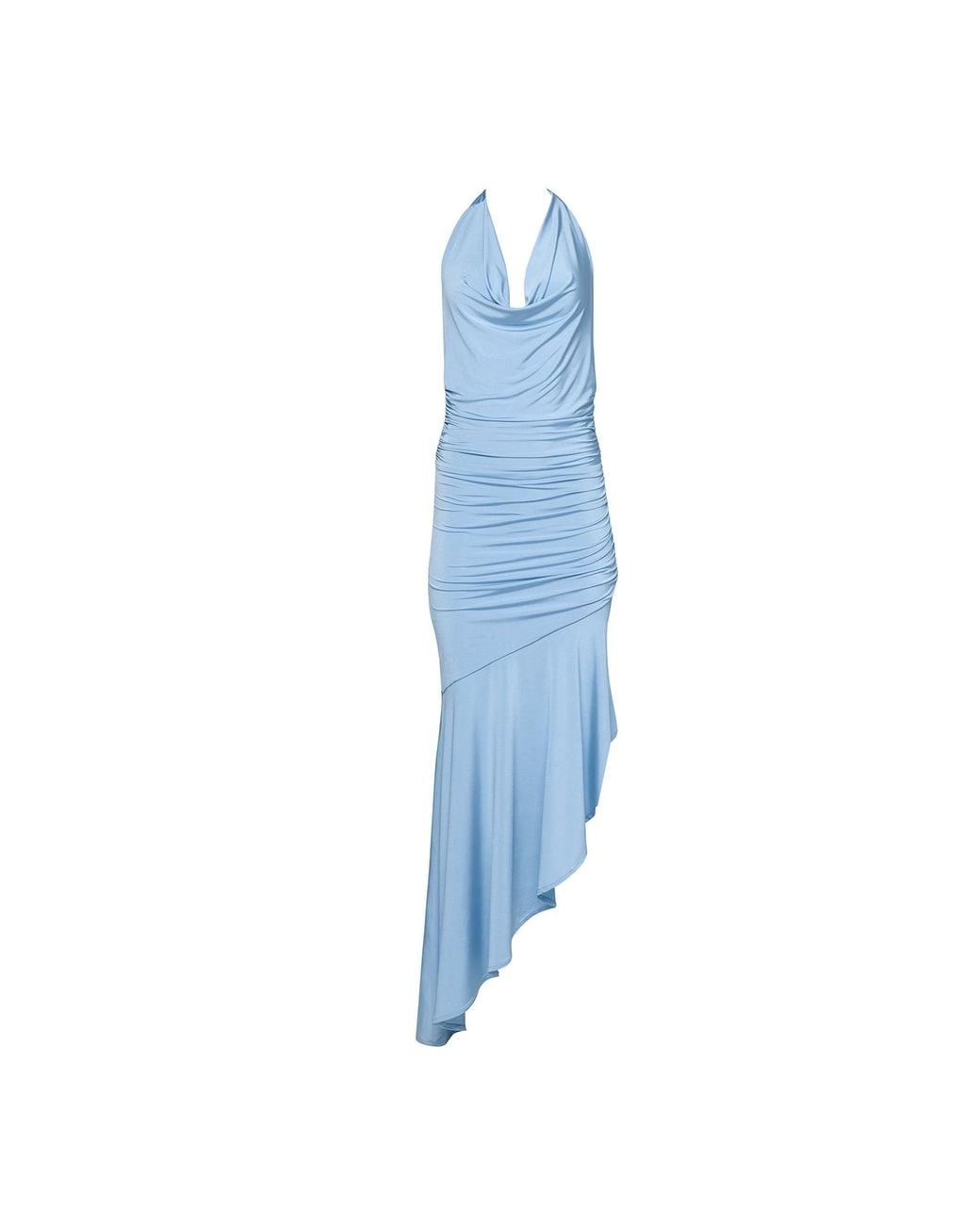 Forever Young the label Blue Serena Asymmetric Jersey Dress