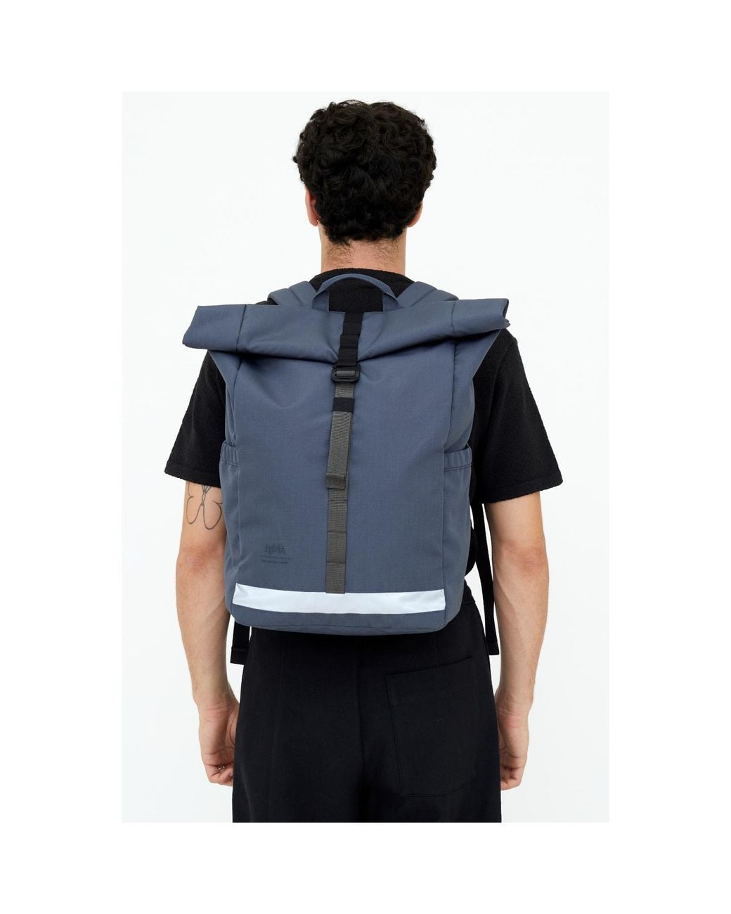 Lefrik Blue Lars Roll Top Backpack Vandra Maibon for men