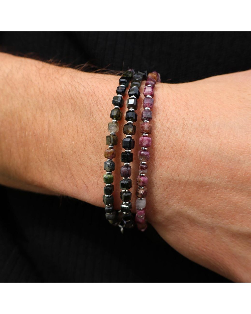 Mineralgems•Studio Black Tourmaline And Bracelet for men