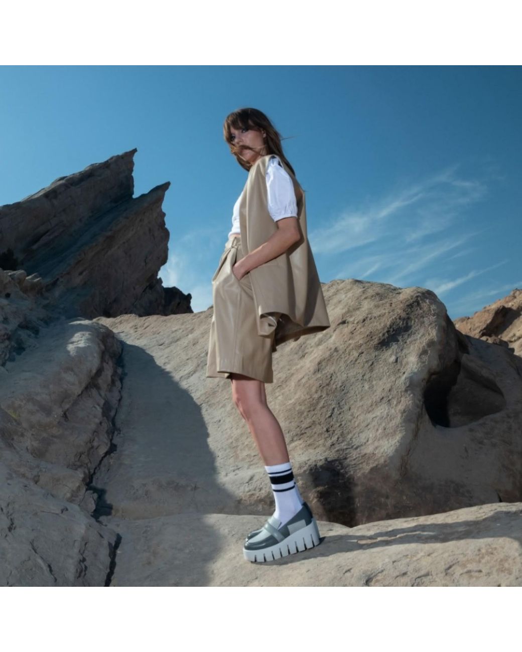 United Nude Gray Grip Loafer Lo