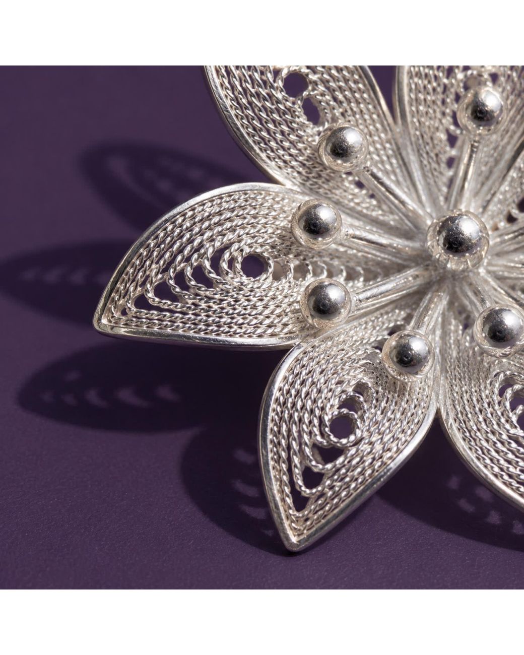 Yieon White Lily Fine Filigree Ring