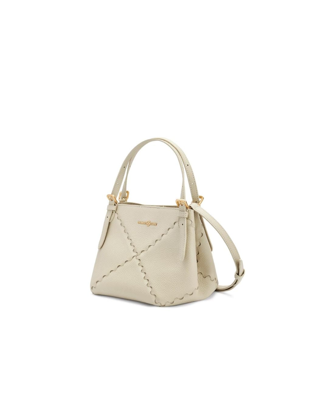 Orange Cube White Dusk Mosaic Mini Tote