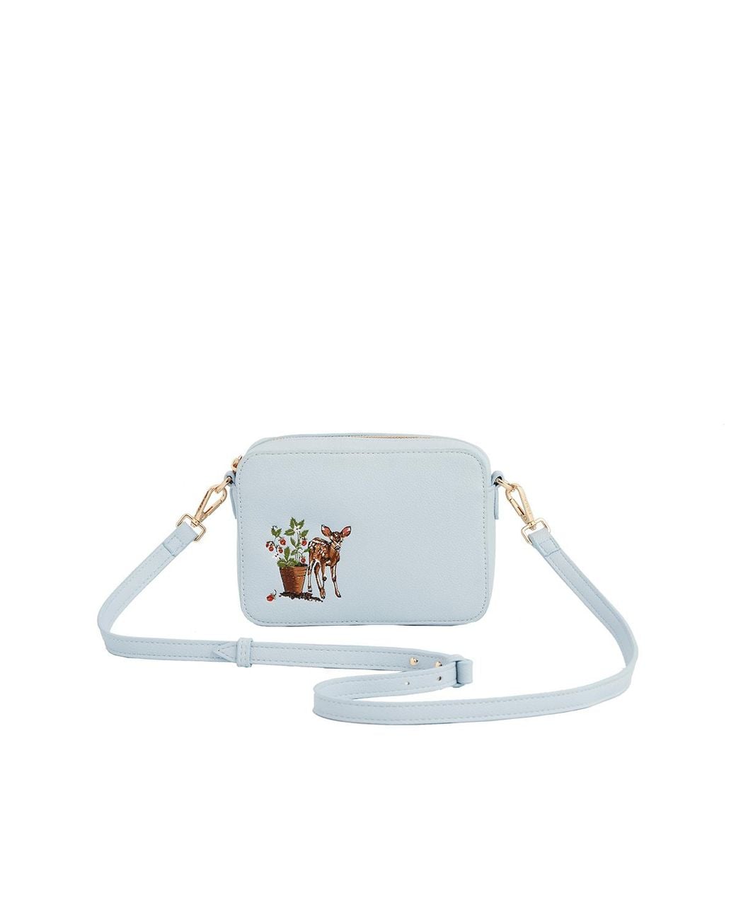 Fable England Charlotte Strawberry & Fawn Embroidered Camera Bag in ...