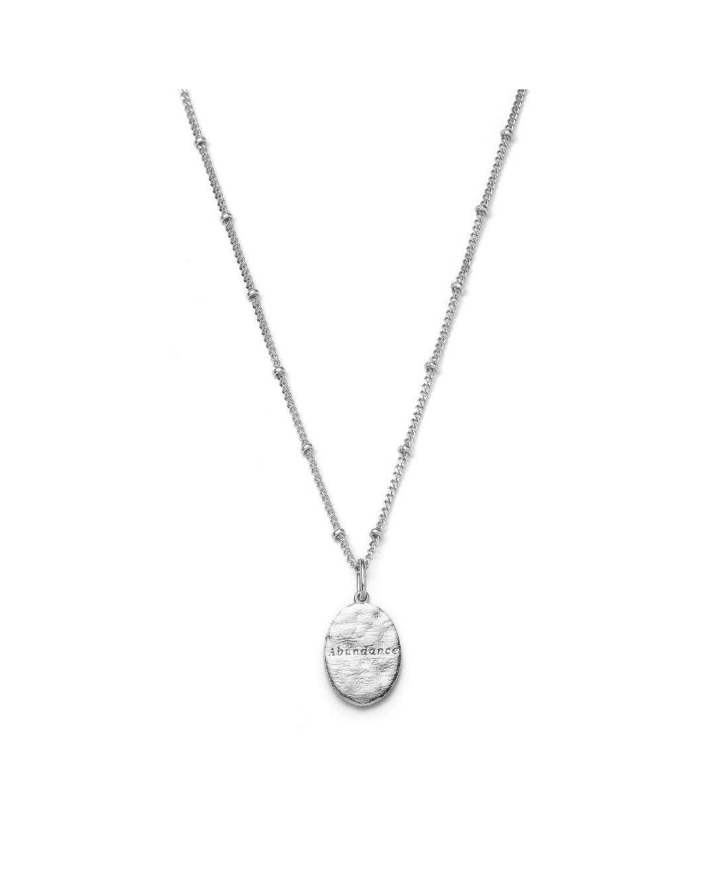 With Love Darling Metallic Abundantia Oval Necklace