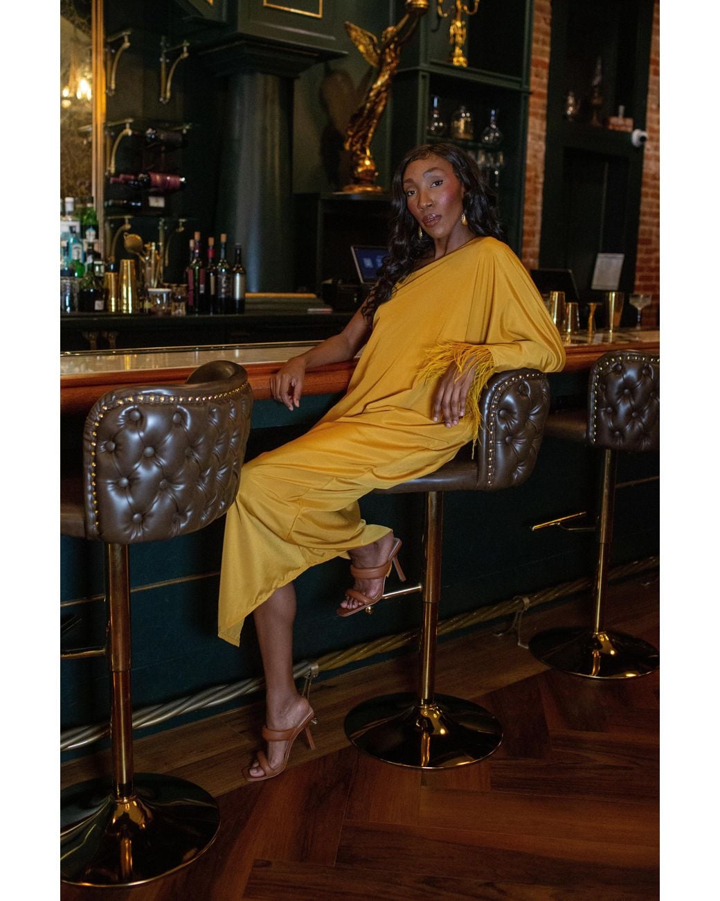 Jennafer Grace Yellow Chelziah Caftan