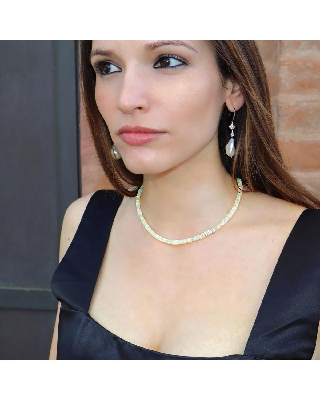 Mineralgems•Studio Blue Ethiopian Welo Opal Choker