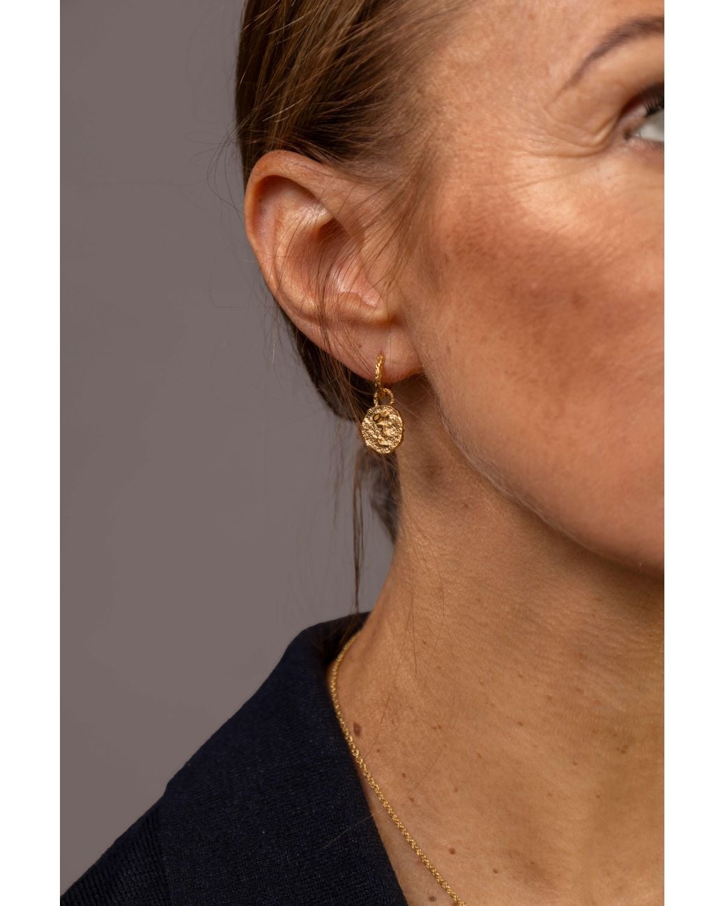 Claire Hill Designs Metallic F* This Sh* Huggie Hoops