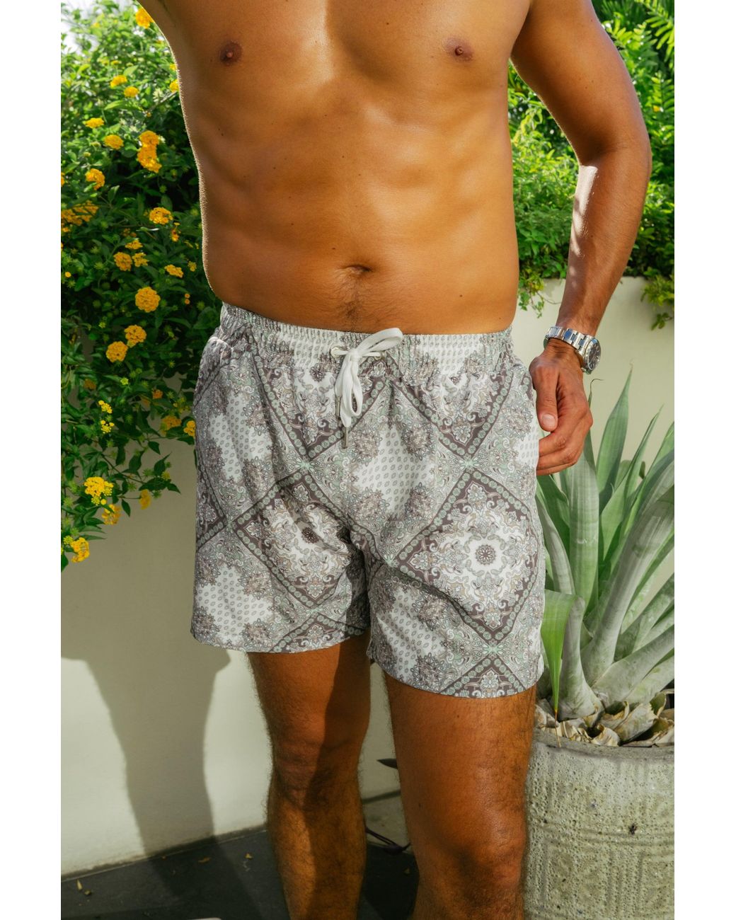 IVY SWIMWEAR Gray Denali for men