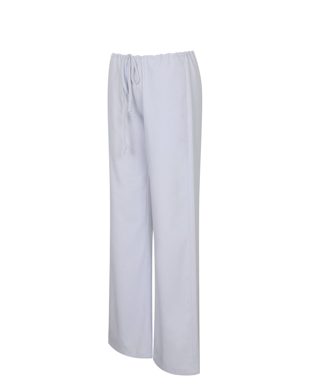 Miss Circle New York White Laureen Linen Straight Pants