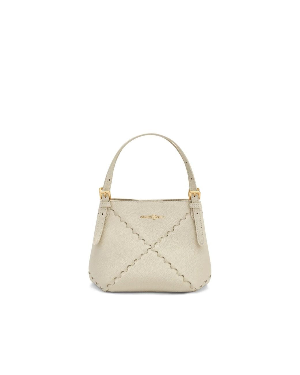 Orange Cube White Dusk Mosaic Mini Tote