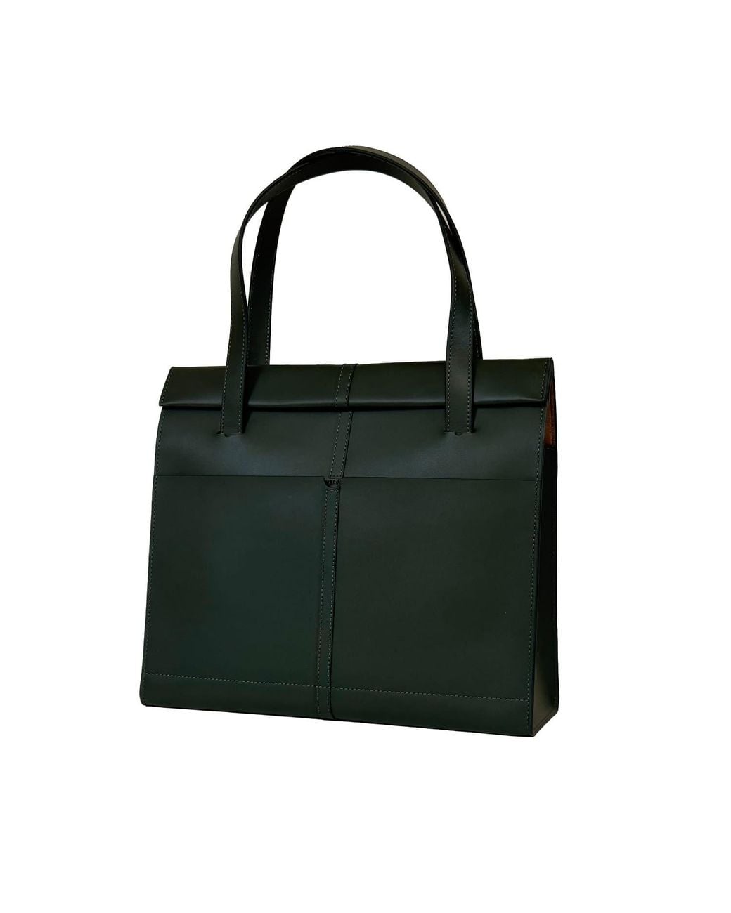 godi. Black The Roon Top Handle Leather Bag