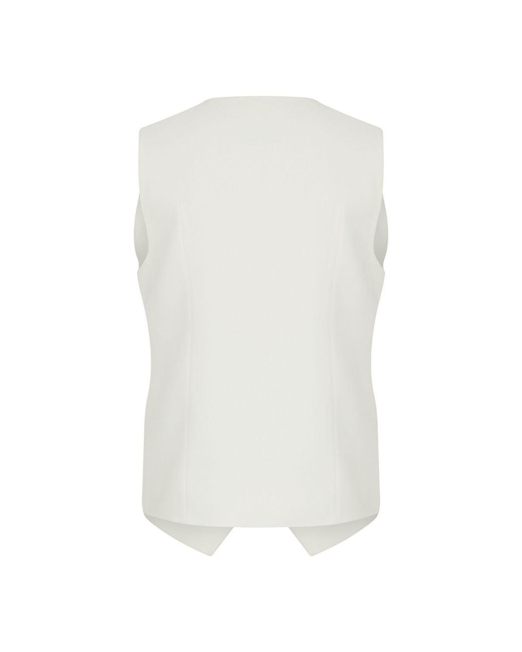 NAZLI CEREN White Bea Crepe Vest