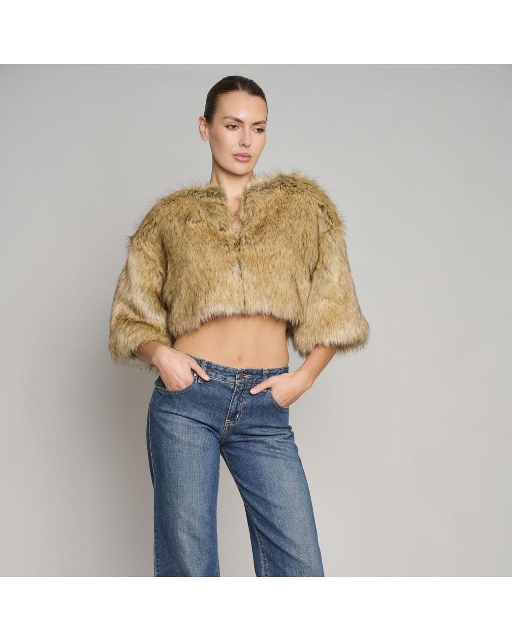 Love and Nostalgia Natural Little Fur Coat