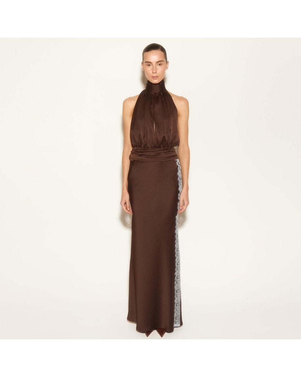 Herfetch Brown Espresso Lace Top
