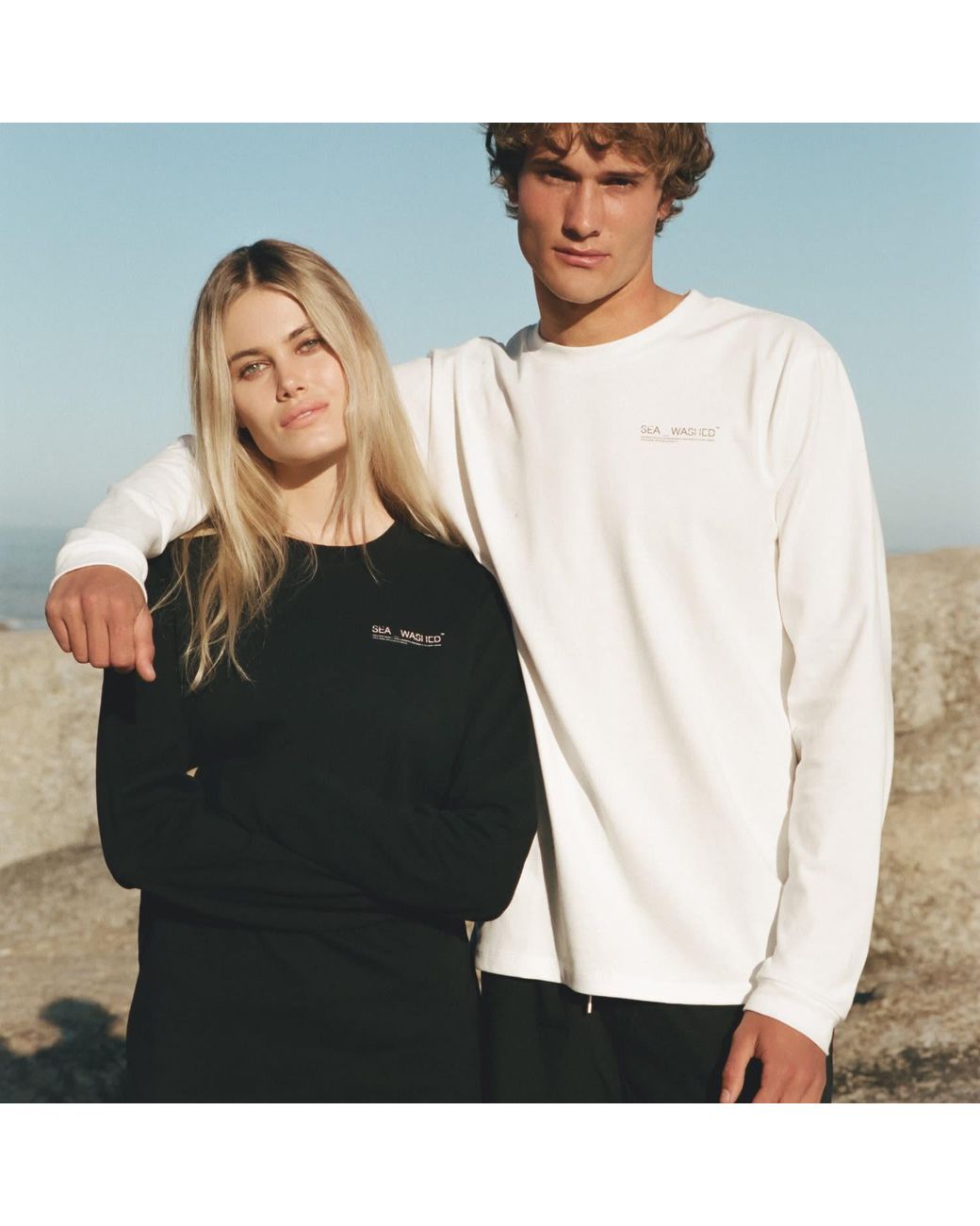 Sea_Washed White Neutrals Sw X Tjw Classic Long Sleeve, Trompe Surf for men