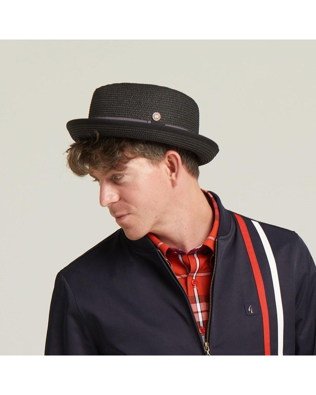Dasmarca Hats Black Dasmarca Durban Summer Diamond Crown Light Weight Breathable Porkpie Hat for men
