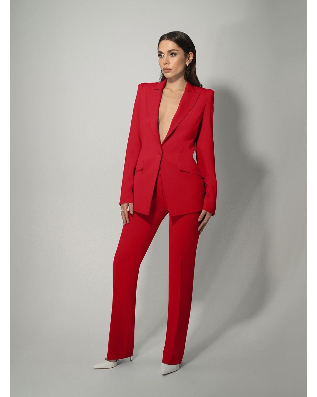 Tia Dorraine Illusion Classic Tailored Suit, Fierce