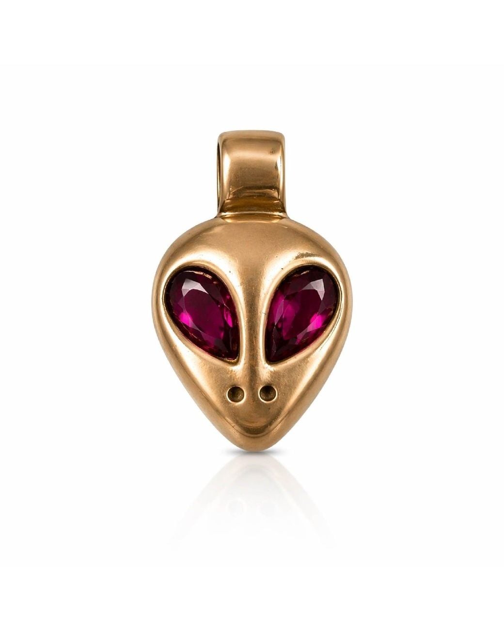 The Lila Lobster Pink Rose Alien Charm Bronze