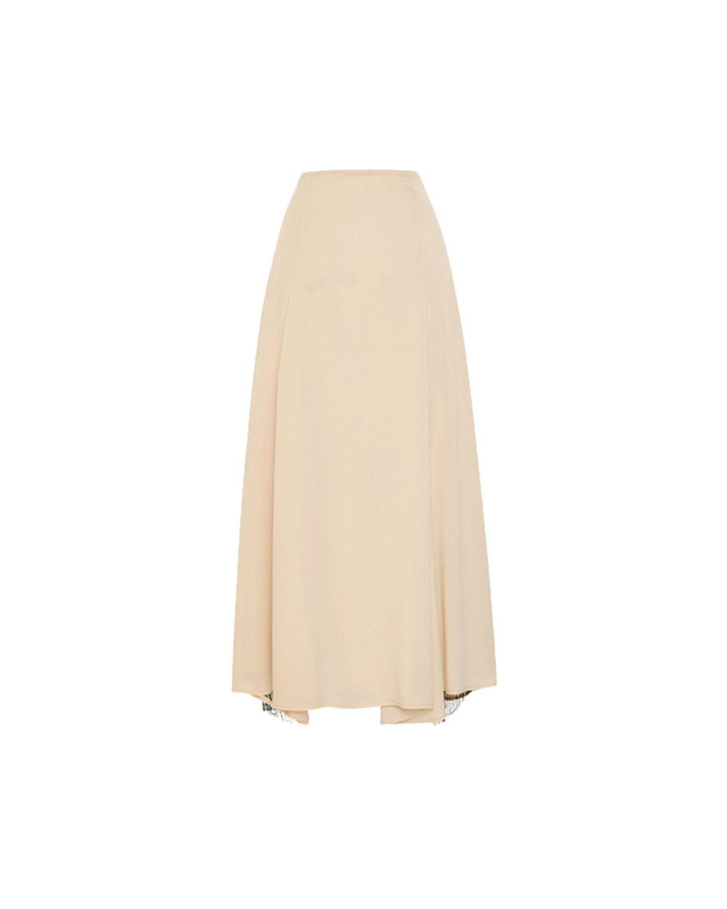 Pcfg Natural Neutrals The Party Edit Slit Lace-Panel Maxi Skirt