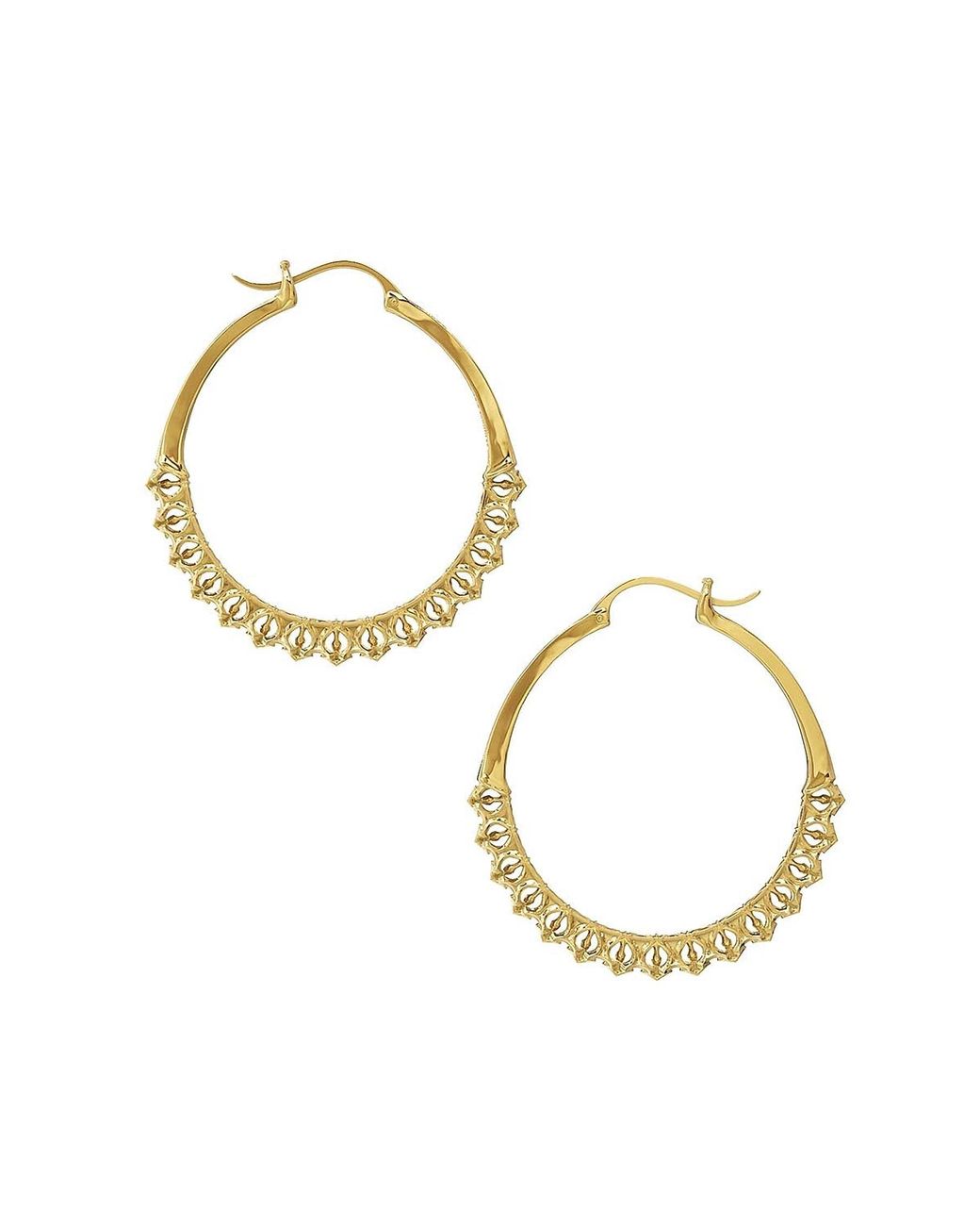 Astor & Orion Metallic Calla Lightweight Hoops Small