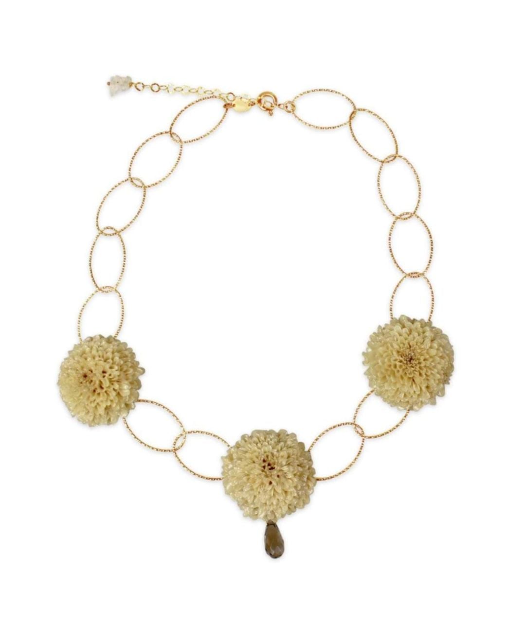 Bellus Domina Multicolor Natural Creamy Dahlia Necklace