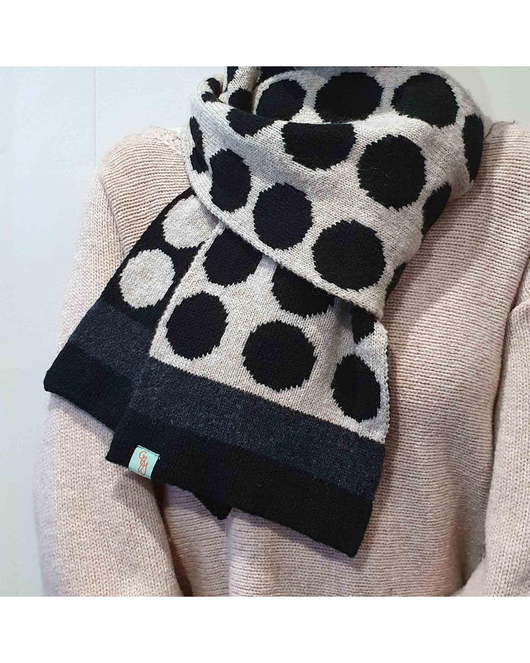 Otto & Spike Black Scarves for men