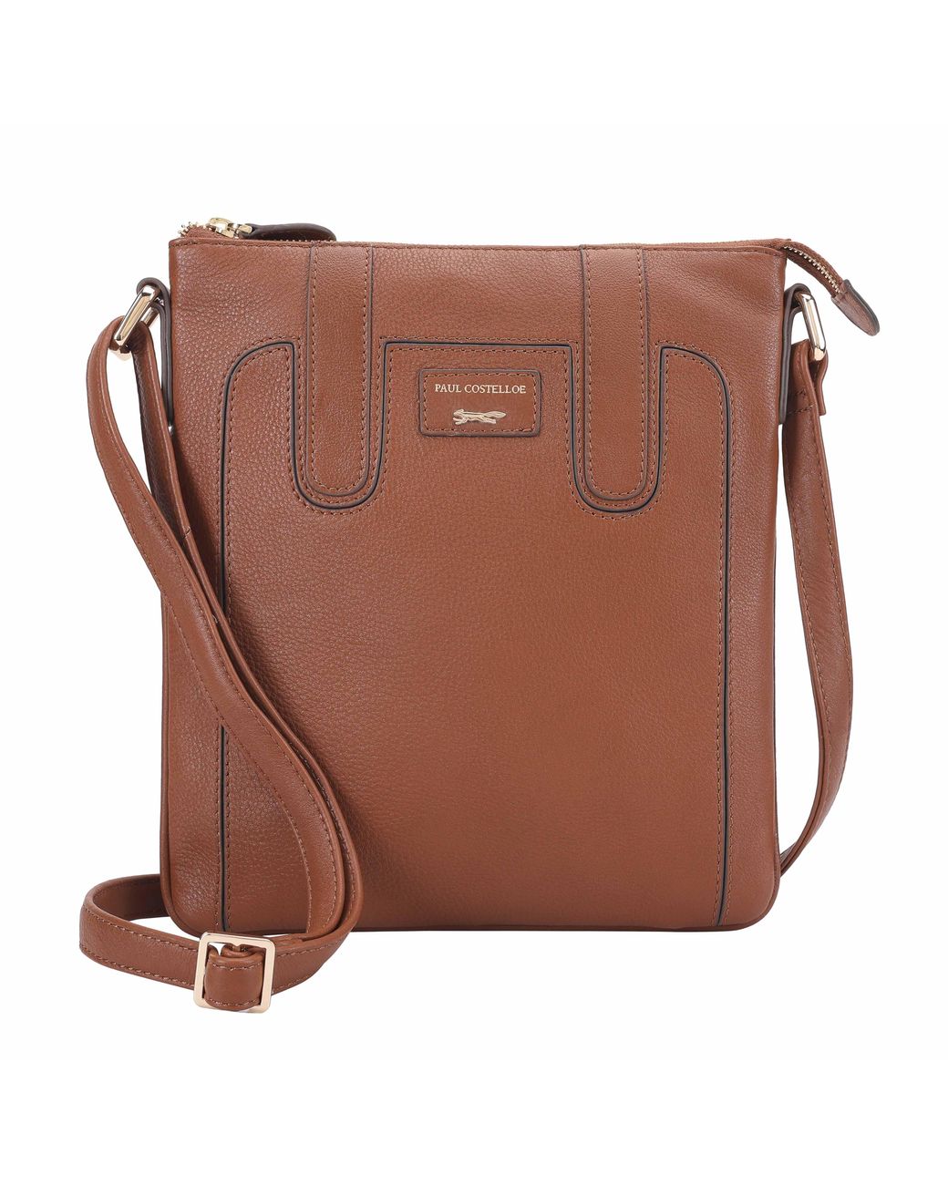 Paul Costelloe Brown Marble Crossbody Bag