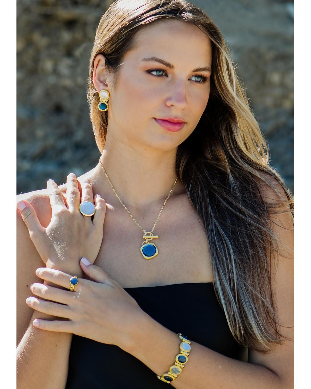 Marcia Moran Metallic Giverny Necklace