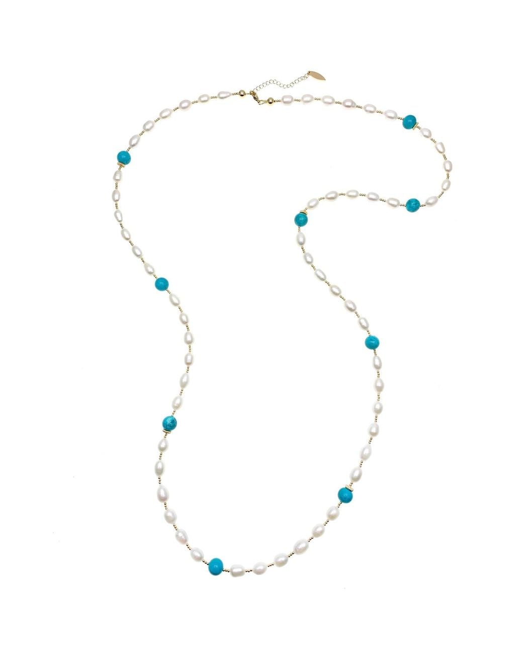 Farra Multicolor Freshwater Pearls With Amazonite Multi-Way Necklace