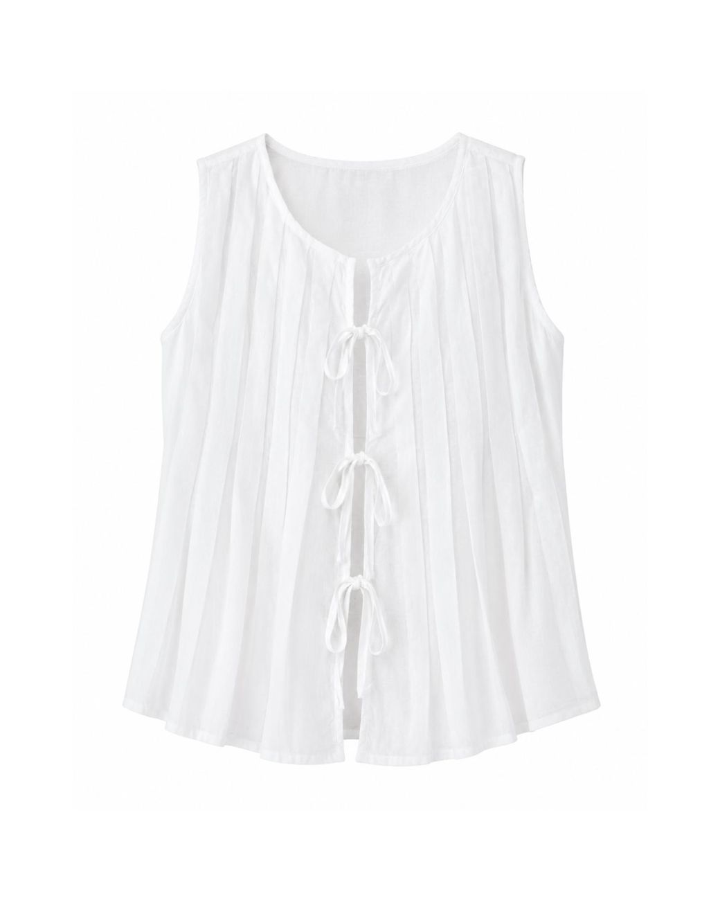 Mind Traveler White Gigi Linen Top