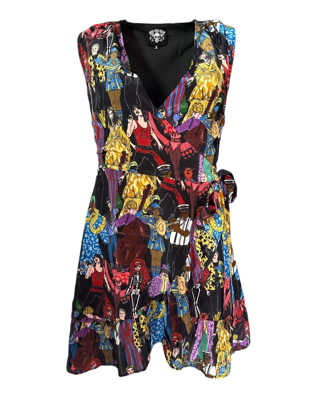 Any Old Iron Multicolor Nola Heroes Wrap Dress
