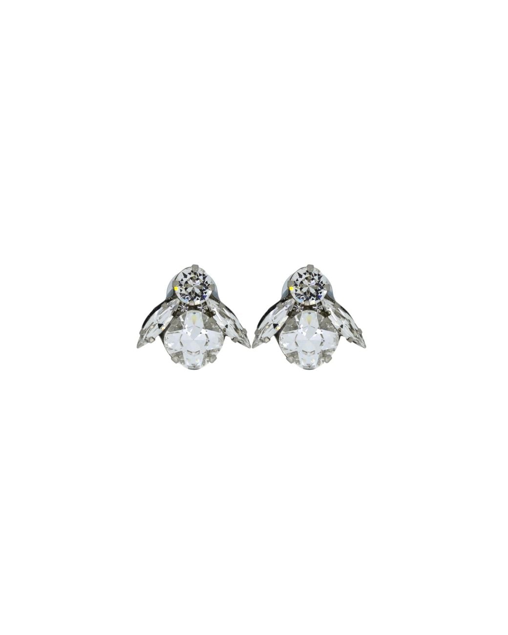 Vicki Sarge Black Neutrals The Big Clear Bee Earrings