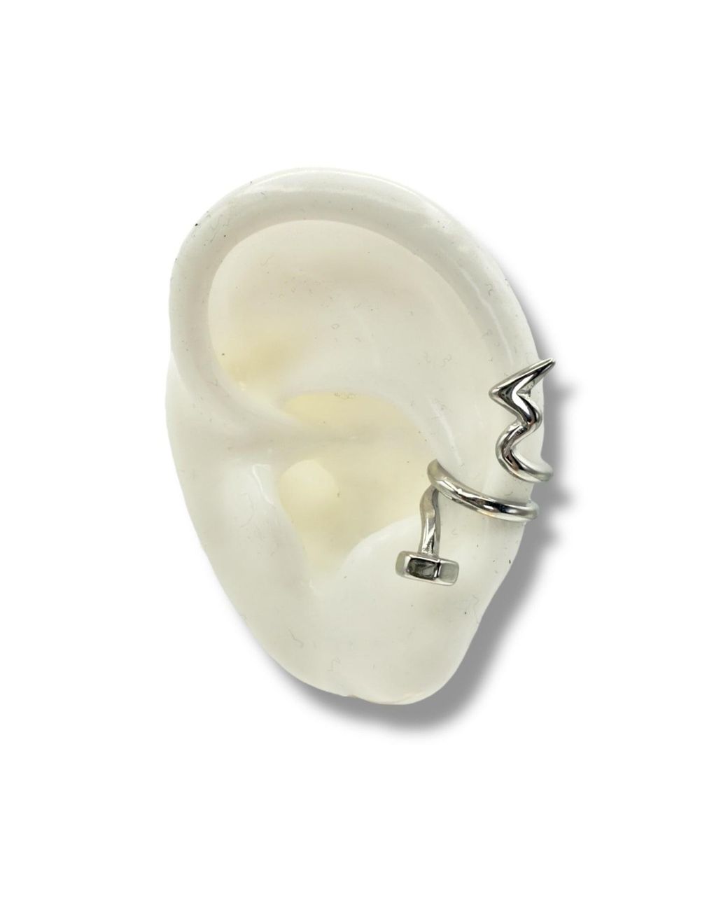 Jagged Halo Jewelry Metallic Nailed It Nail Stainless Steel Ear Cuff