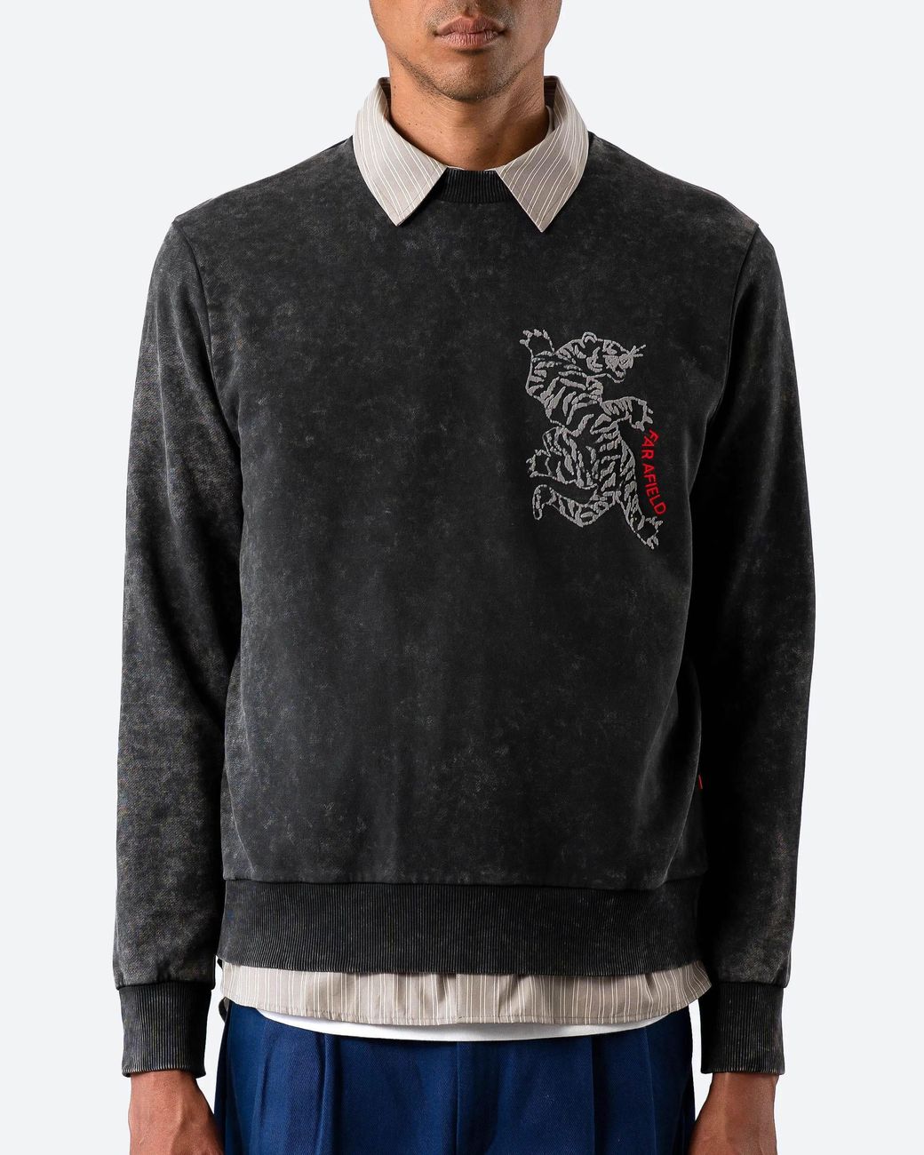 Far Afield Black Pate Bagh Sweatshirt for men