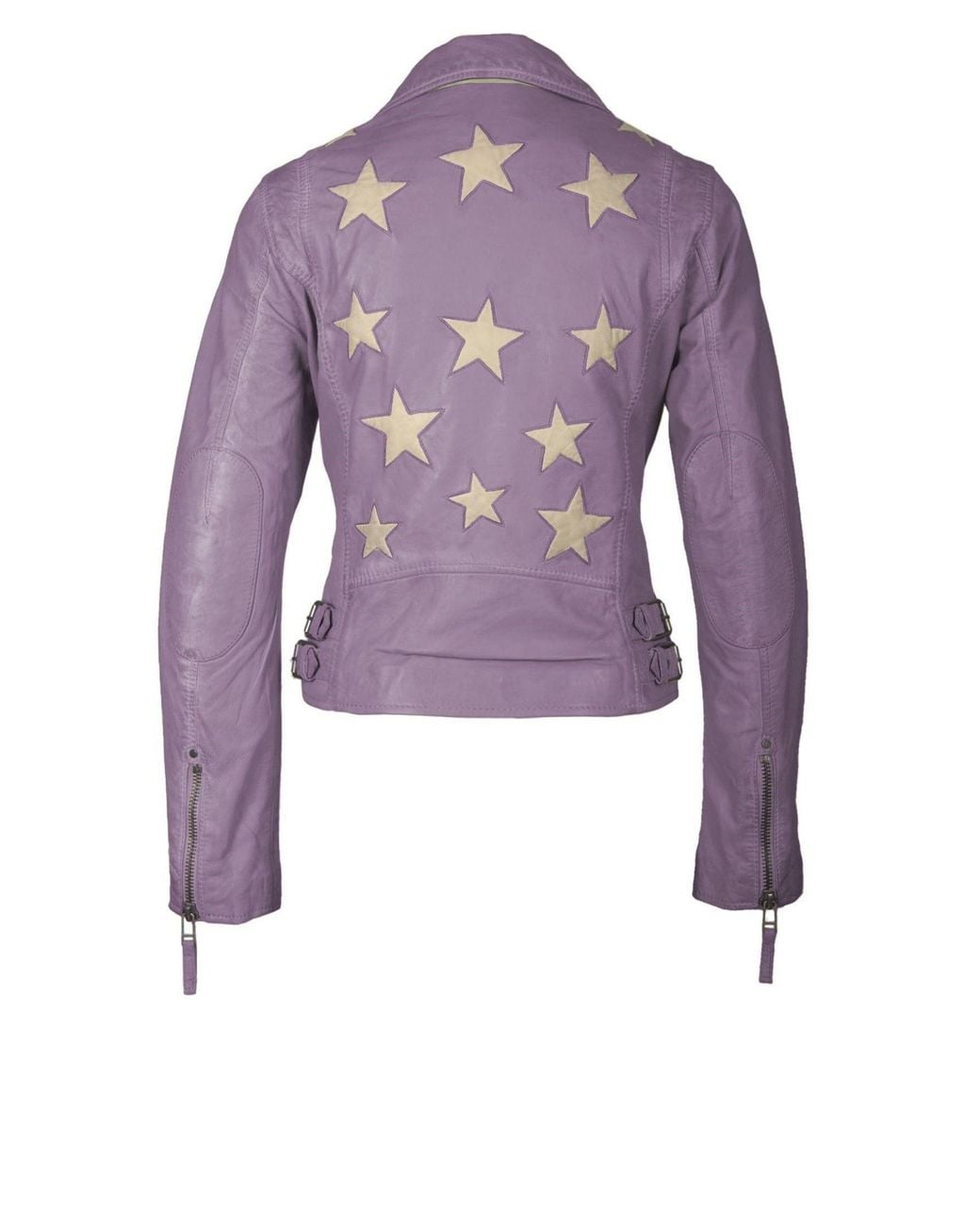 Mauritius Purple Star Lambskin Leather Jacket Christy Digital