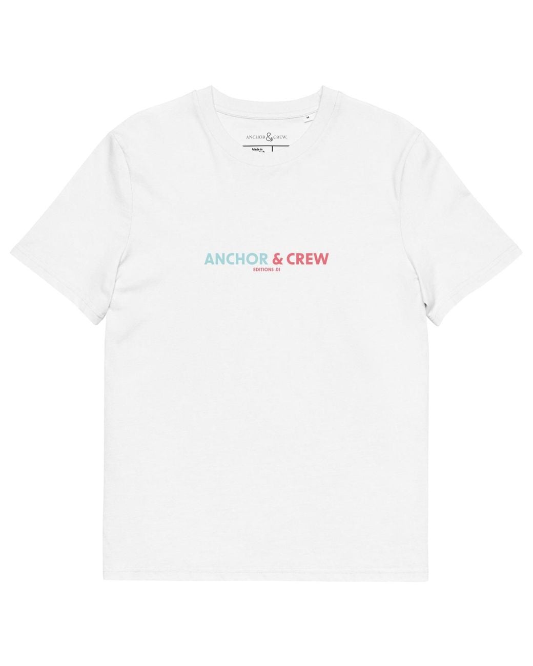 Anchor and Crew White One Moon Safari Editions Organic Cotton T-Shirt for men