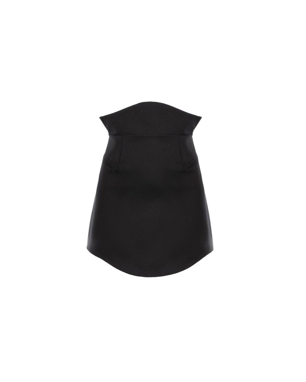 AVENUE No.29 Black Mini Skirt With Rounded Hemline