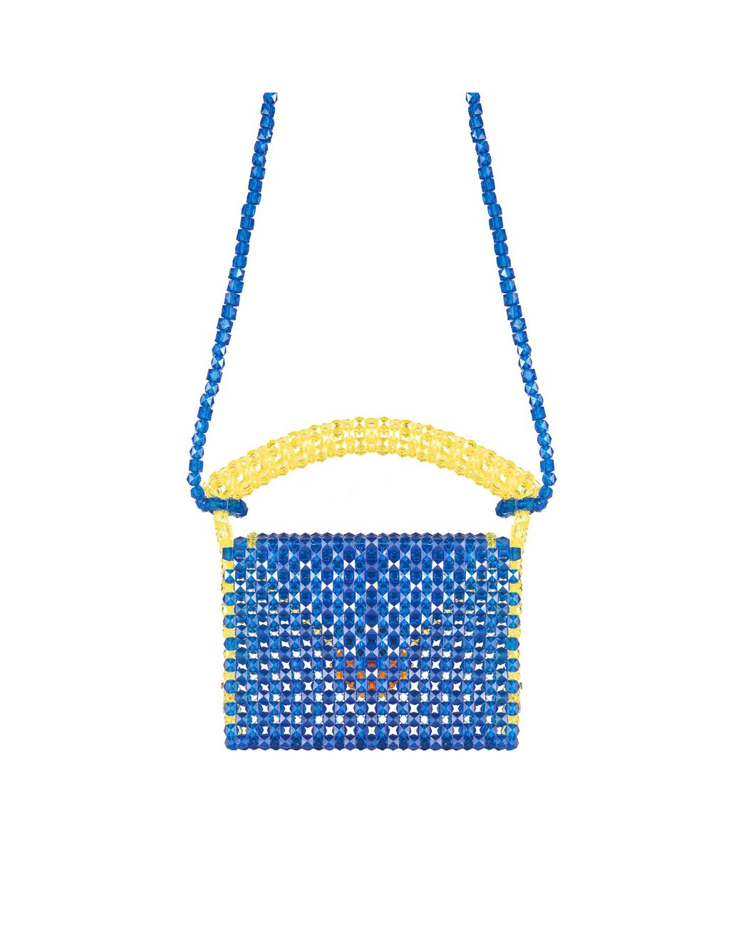 Tillie Beads Blue Bliss Mini Sunflower Bead Bag