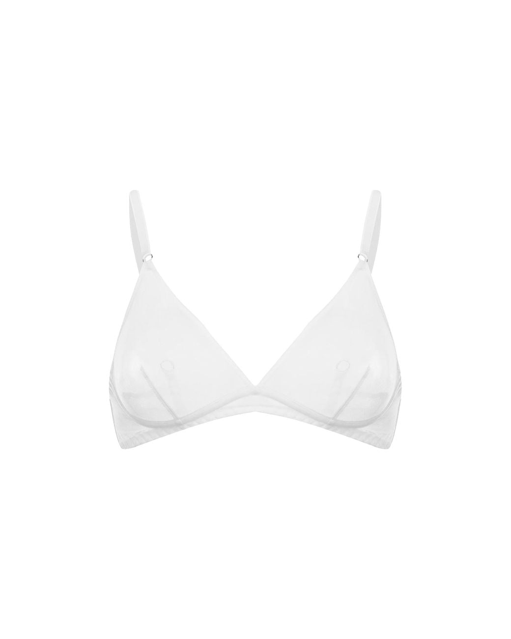 Zhilyova White Unnamed Bralette
