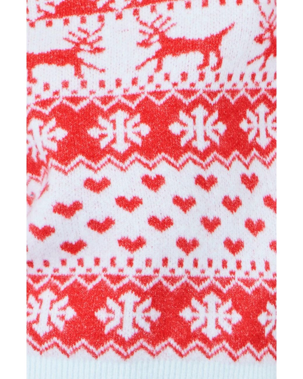 Yumi' Red Heart Fairisle Christmas Jumper