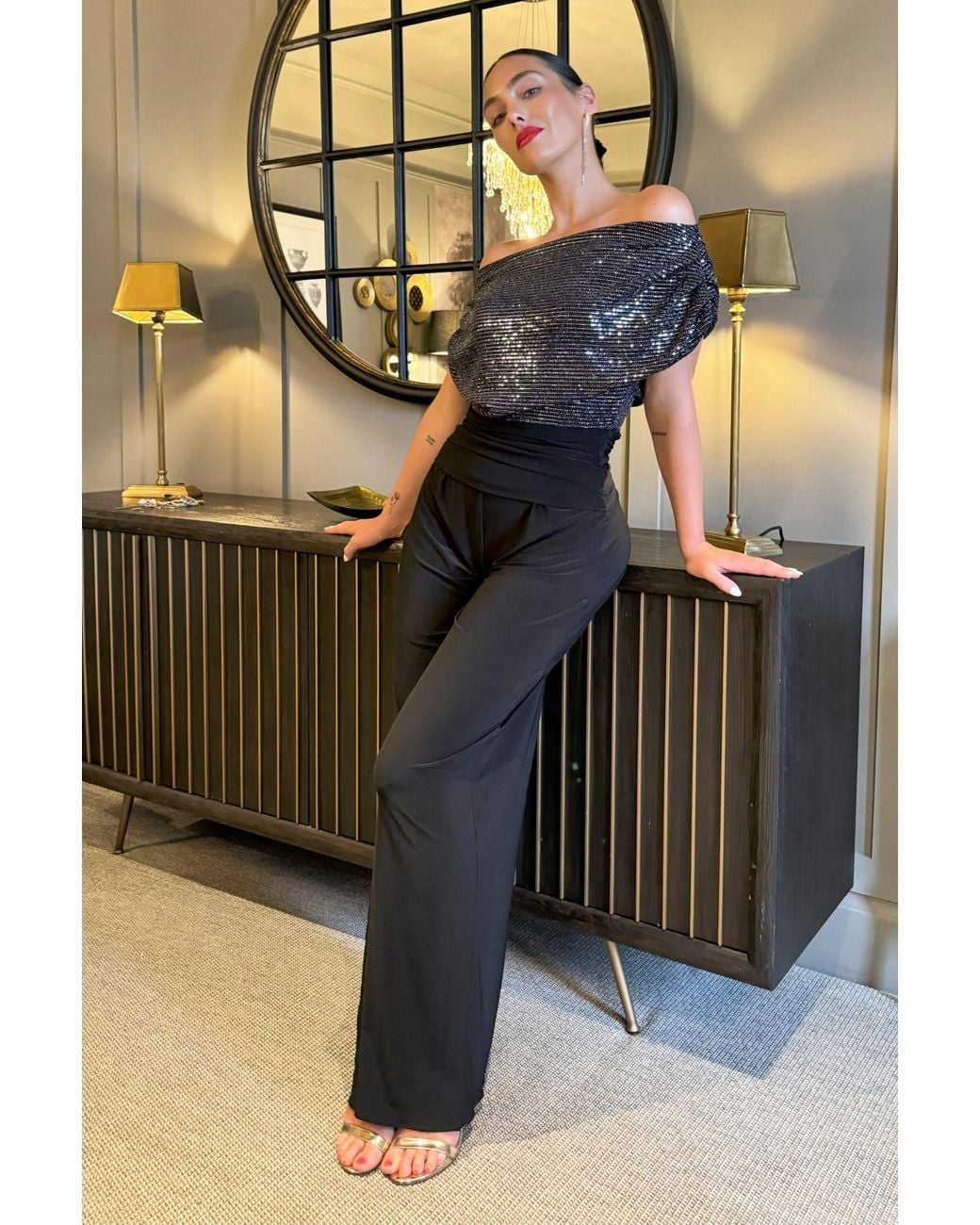 Atom Label Black Carbon Jumpsuit