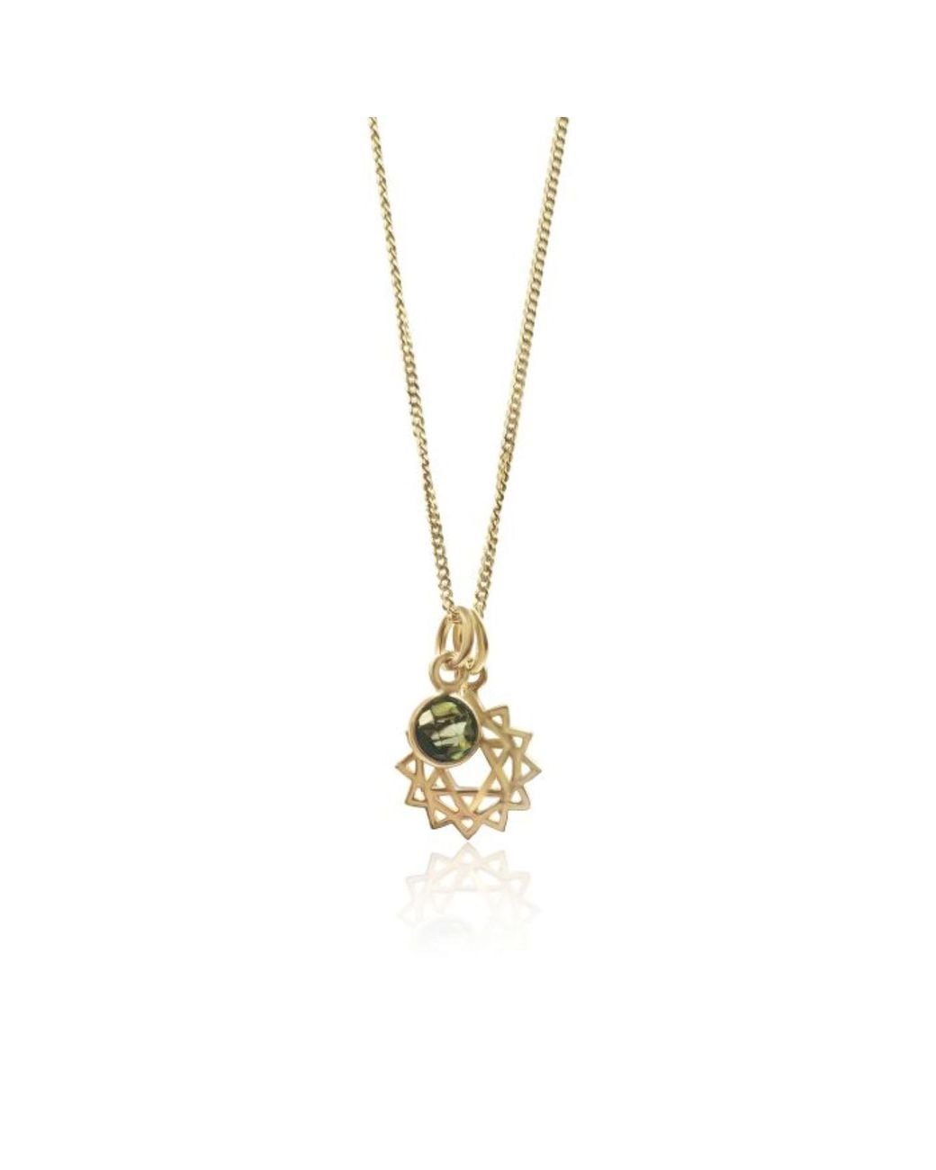 The Jewellery Store London Metallic Heart Chakra/Anahata Chakra Charm Necklace