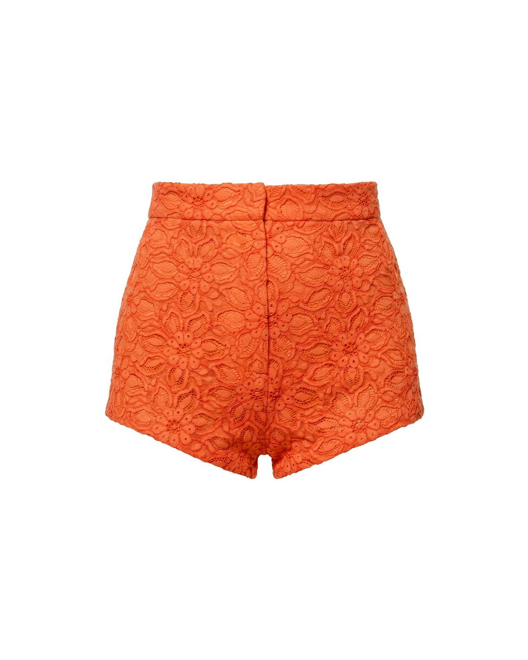 AGGI by HALEWSKI Orange Cori Sun Lace Micro Shorts