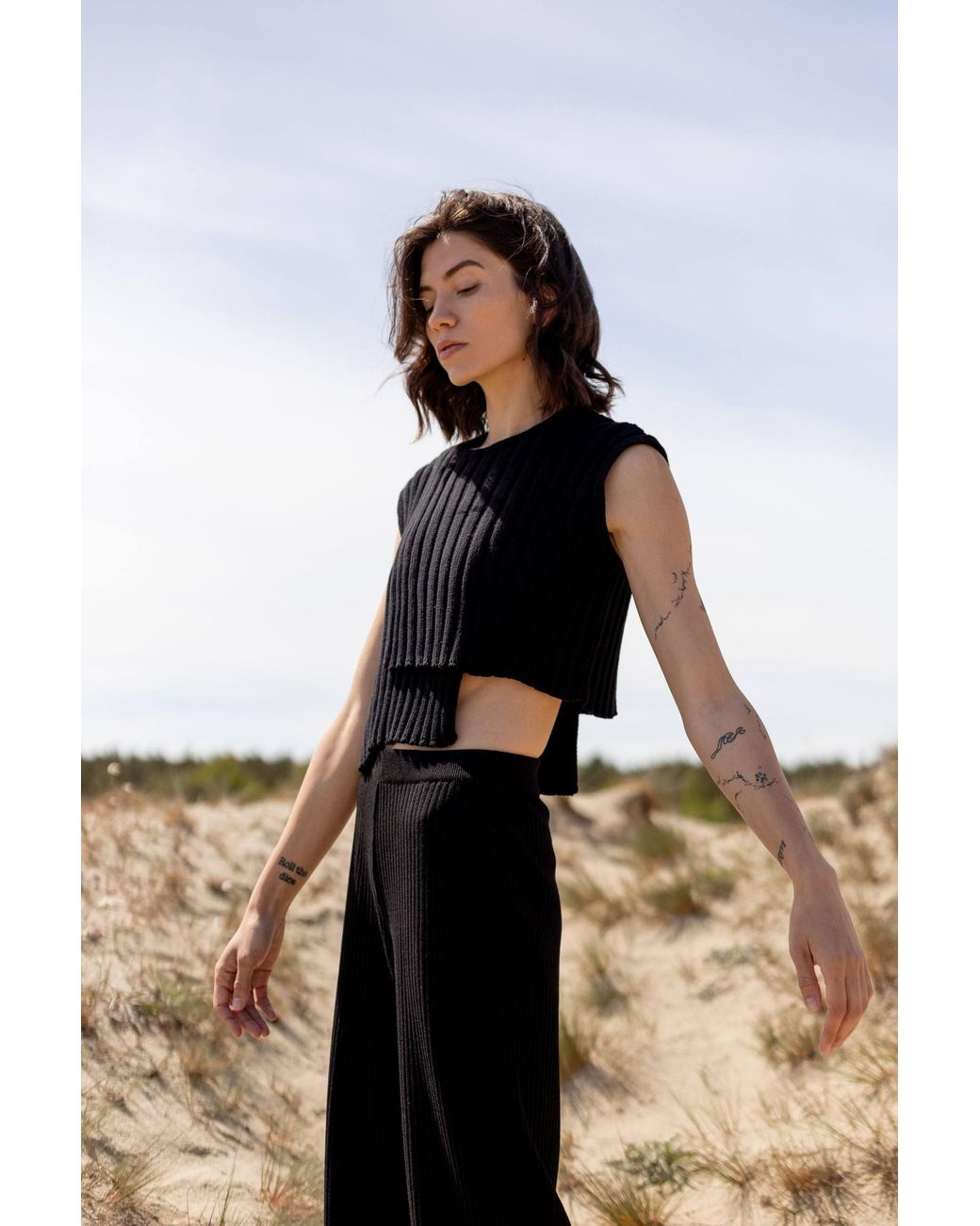 SALANIDA Black Nuovo Asymmetric Top