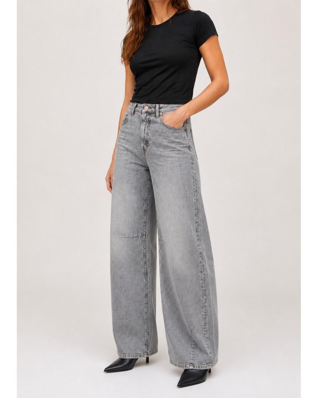 NOEND Gray Kallie Relaxed Curve