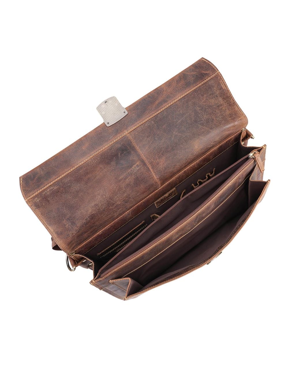 Lloyd Baker Brown Thane Leather Briefcase for men