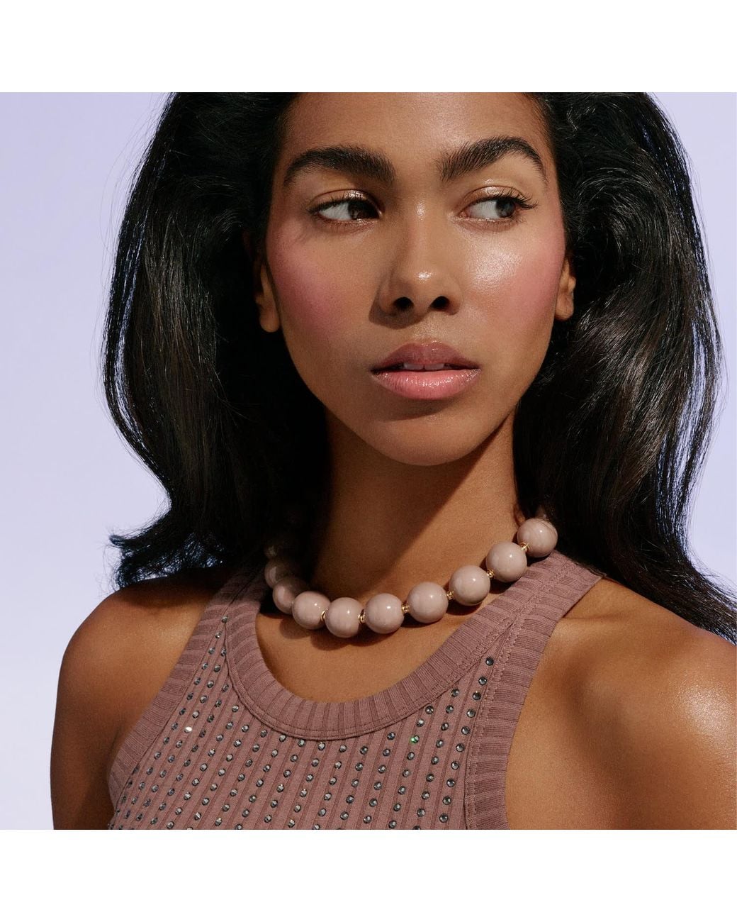Saule Label Pink Siena Duo Necklaces